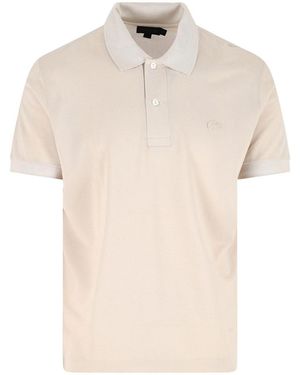 Lacoste Silk Piqu Polo Shirt - Natural