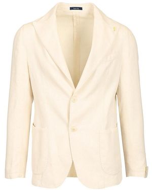 Guarinucci Cotton Linen Blazer - Natural