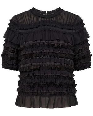 Ulla Johnson Pleated Top Mabel - Black