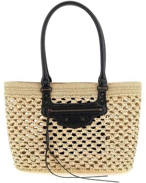 Balenciaga Le City Medium Shoulder Bag - Natural