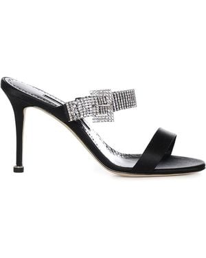 Manolo Blahnik Mules Fibolta - Nero