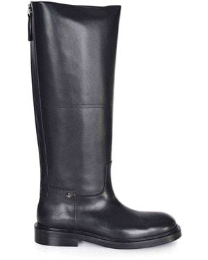 Poeve Boots Made Of Calfskin - Blue