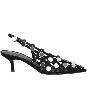 The Attico Robin Mini Sabot - Black