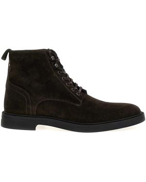 BOSS Suede Ankle Boots - Black