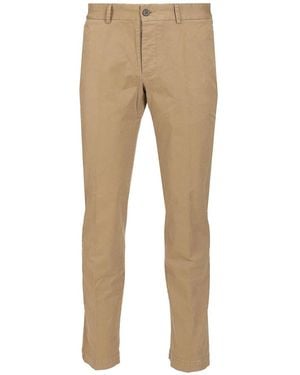 Original Vintage Style Cotton Trousers - Natural