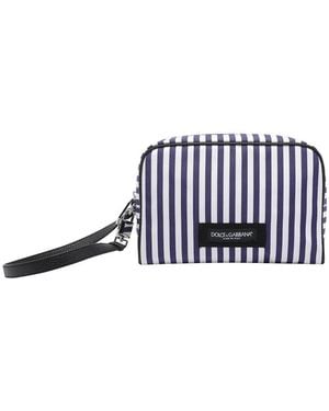 Dolce & Gabbana Striped Handbag - White