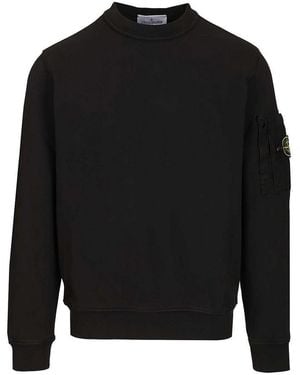 Stone Island Crewneck Sweatshirt - Black
