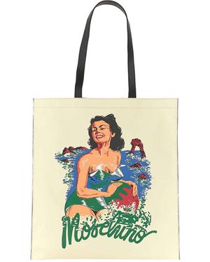 Moschino Hawaiian Print Tote Bag - White