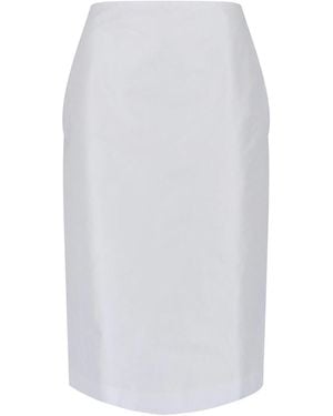 Jil Sander Midi Skirt - White