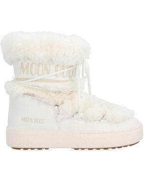 Moon Boot Boot Ltrack Low Faux Fur - White