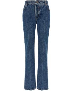 Balmain Embroidery Jeans - Blue