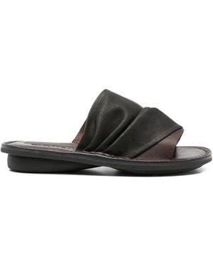 Trippen Drift Flat Sandals - Black