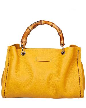 VISONA Borsa Shopping - Giallo