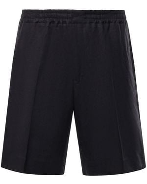 ZEGNA Oasi Linen Shorts - Black
