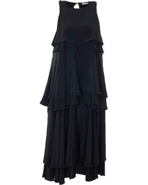 Ami Paris Rouhces Long Dress - Blue