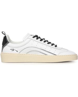 DSquared² Leather Rider Trainer - Natural