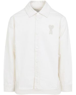 Ami Paris Ami De Coeur Overshirt - White