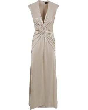 Ralph Lauren Knit Gown Dress - Natural