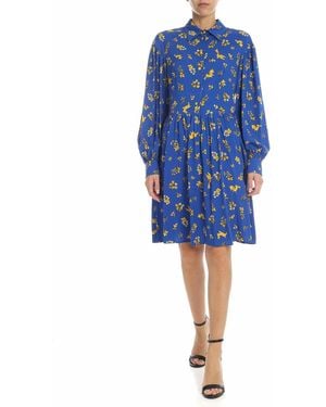 Vivetta Printed Short Dress - Blue