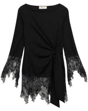 Blumarine Short Lace Dress - Black
