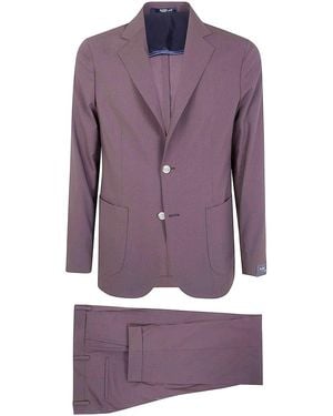 Barba Napoli Easy Suit Mono Napoli Chino Trousers - Purple