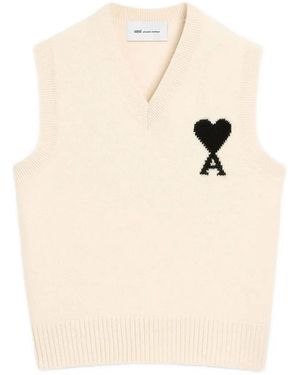 Ami Paris Gilet Adc - Neutro