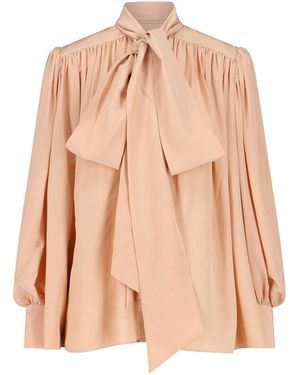 Chloé Silk Blouse - Natural