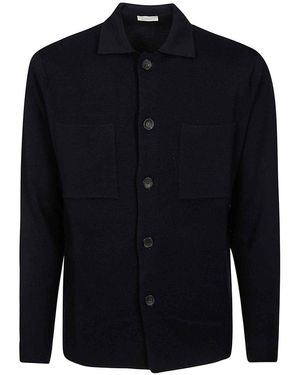 FILIPPO DE LAURENTIIS Field Jacket Wool Cashmere - Blue