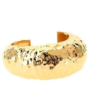 Self-Portrait Hammered Cuff Bracelet - Metallic