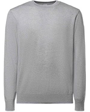 Eleventy Rundhalspullover - Grau