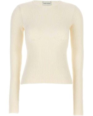 Magda Butrym Ribbed Jumper - White