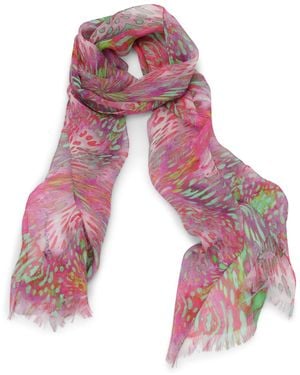 MARIA ENRICA NARDI Marlene Silk Scarf - Pink