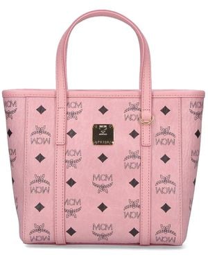 MCM Small Tote Bag - Pink