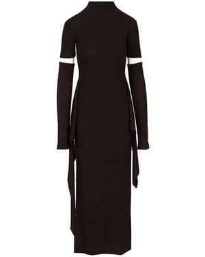 FEDERICA TOSI Cashmere Blend Long Dress - Black