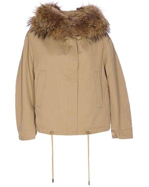 S.w.o.r.d 6.6.44 Short Parka With Fur - Natural