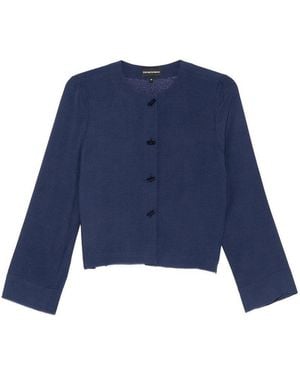 Emporio Armani Crewneck Blouse - Blue