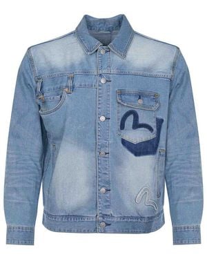 Evisu Jacket Made Of Denim - Blue
