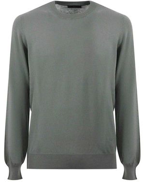 Fay Cotton Yarn Jumper - Grey