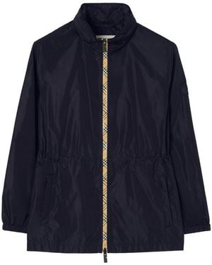 Burberry Short Nylon Blackpool Parka - Blue