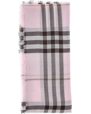 Burberry Wool Scarf - Pink