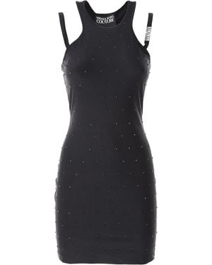 Versace Jeans Couture Crystal All Overt Dress - Black