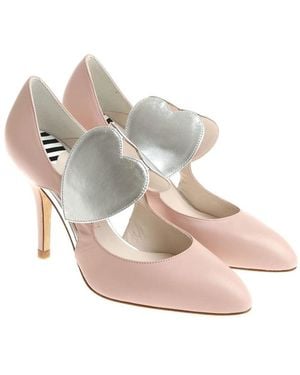 Lulu Guinness Cut-Out Detailed Court Shoes - Pink