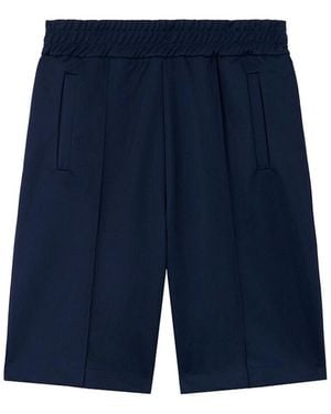 Palm Angels B Curved Logo Track Shorts - Blue