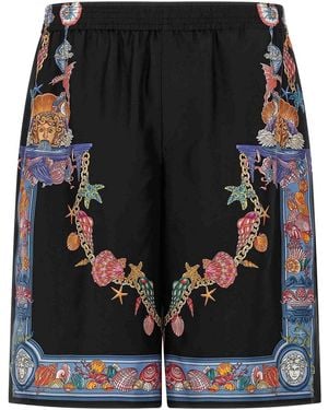 Versace Print Bermuda Shorts - Black