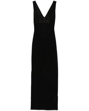 Elisabetta Franchi Long Dress - Black