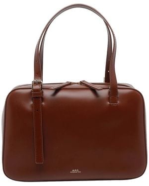 A.P.C. Virginie Box Bag - Brown
