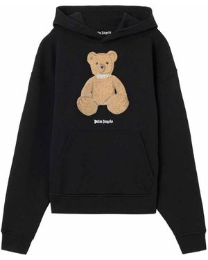 Palm Angels Bear Regular Hoodie - Black