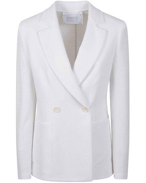 Harris Wharf London Linen And Cotton Jacket - White