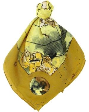 Diane von Furstenberg Sciarpa Con Bandiera Zodiacale - Giallo