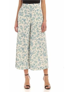 Vivetta Floral Print Palazzo Trousers - White